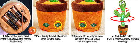 DanzuCactus Singing Dancing Toy