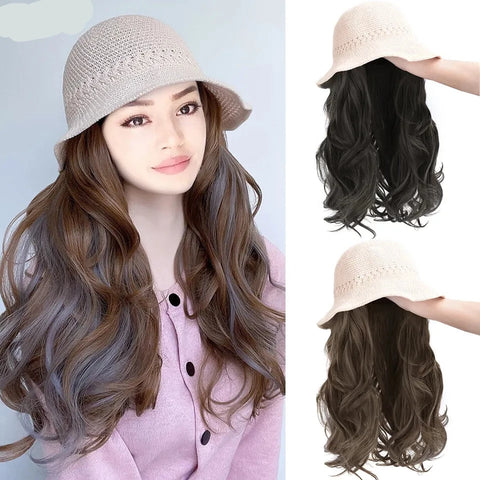 Natural Curly Hair Wig Hat