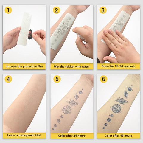 Horoscope Temporary Tattoo Sticker