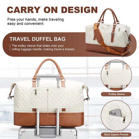 PU Leather Double Layer Shoe Travel Bag