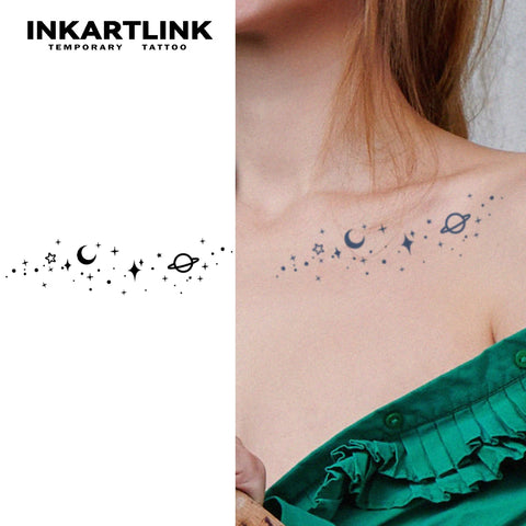 Galaxy Temporary Tattoo Sticker