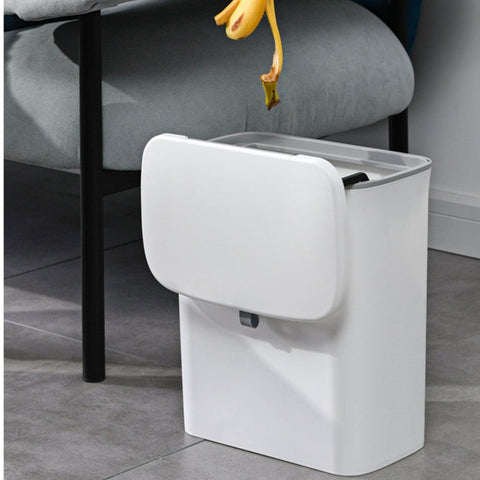 Sliding Lid Hanging Kitchen Trash Can