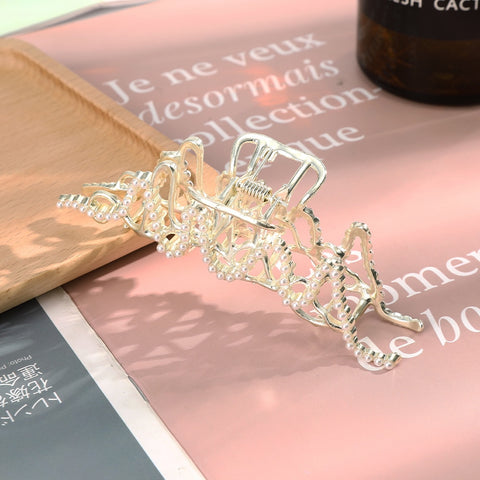 Rhinestone Metal Hair Claw