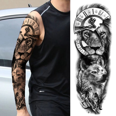 Arm Sleeve Temporary Tattoos