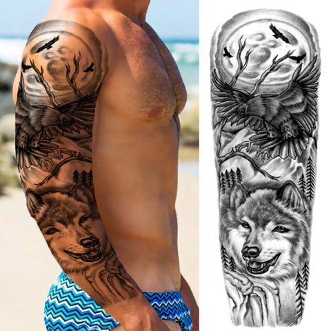Arm Sleeve Temporary Tattoos