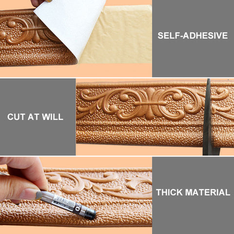10M (32 3/4 ft) 3D Self Adhesive Border Line