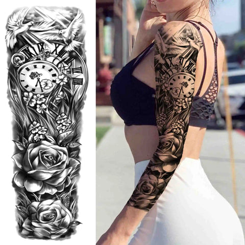 Full Arm Temporary Tattoos
