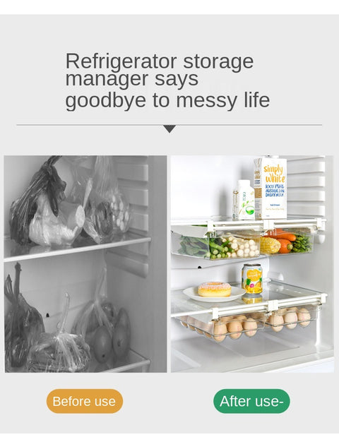 Egg Fruit Vegetable Fridge Organizer