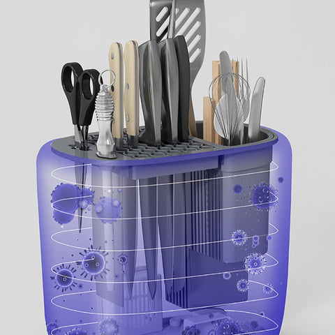 Knife Cutlery UV Sterilization Holder