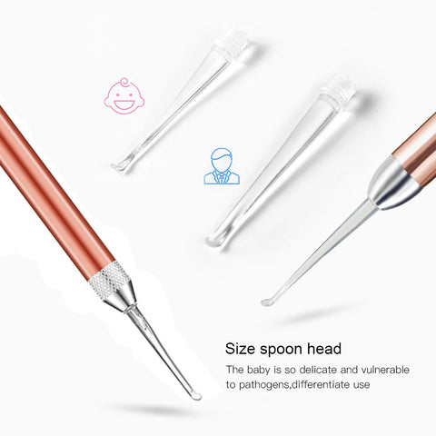 Ear Cleaner Spoon Tweezer