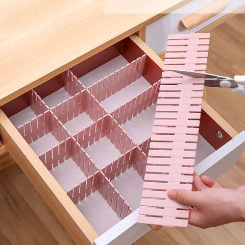 4PCS Adjustable Drawer Divider
