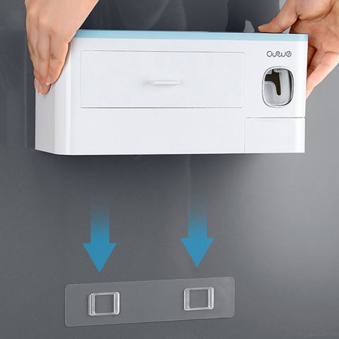 Wall-mounted Toothbrush Holder Toothpaste Squeezer