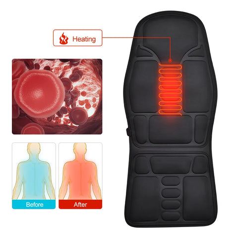 Heating Vibrating Back Massager Pad