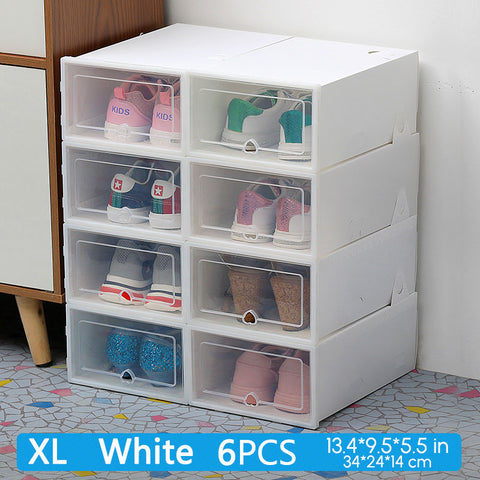 6PCS Transparent Shoe Box