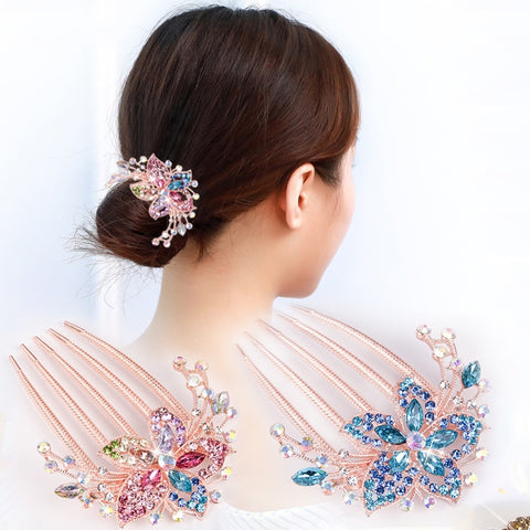 Austrian Rhinestone Hair Comb Pin