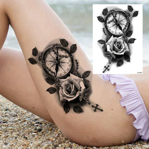 Sexy Flower Temporary Tattoos