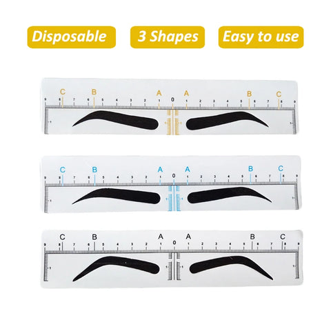 25PCS Disposable Eyebrow Stencil Stickers