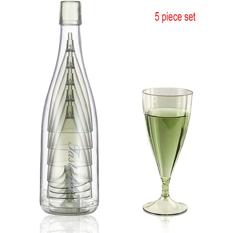 Champagne Glasses Bottle Set