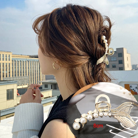 Rhinestone Metal Hair Claw