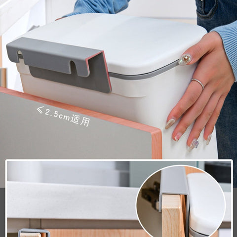 Sliding Lid Hanging Kitchen Trash Can