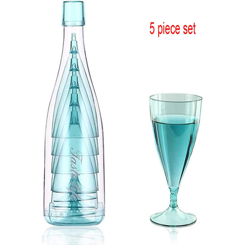 Champagne Glasses Bottle Set
