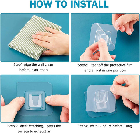 Double-Sided Adhesive Wall Hooks