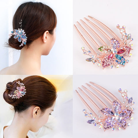 Austrian Rhinestone Hair Comb Pin