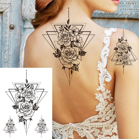 Sexy Flower Temporary Tattoos