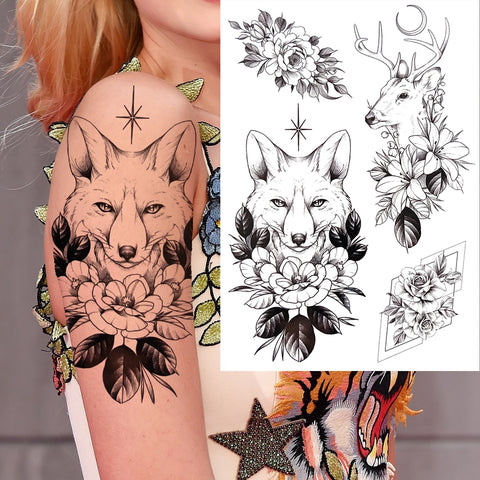 Sexy Flower Temporary Tattoos