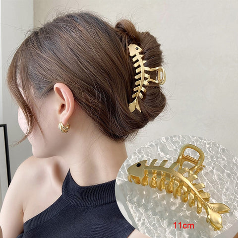 Rhinestone Metal Hair Claw