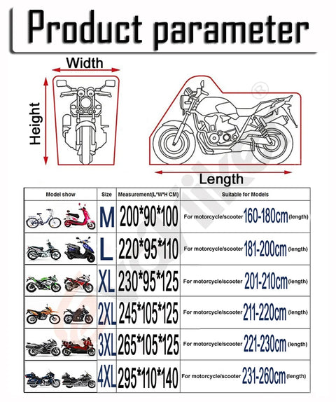 Motorcycle Bike Protective Cover