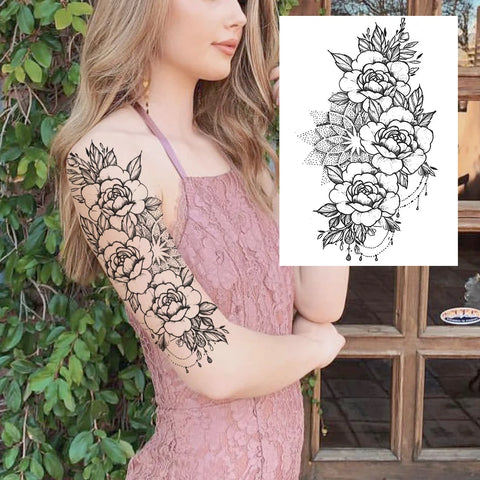 Sexy Flower Temporary Tattoos