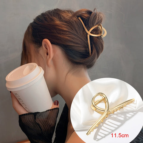 Rhinestone Metal Hair Claw