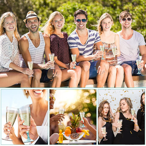 Champagne Glasses Bottle Set