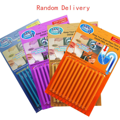 12PCS/ Set Drain Deodorant Cleaning Sticks