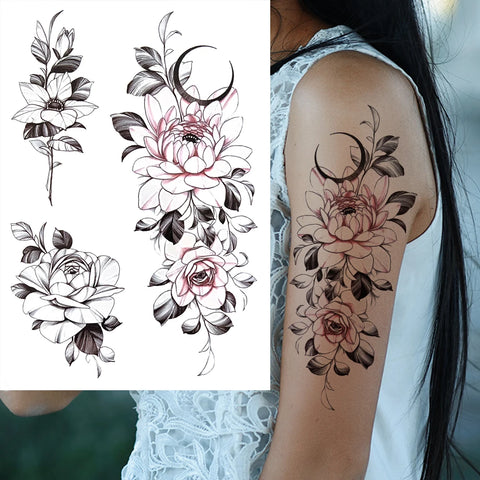 Sexy Flower Temporary Tattoos