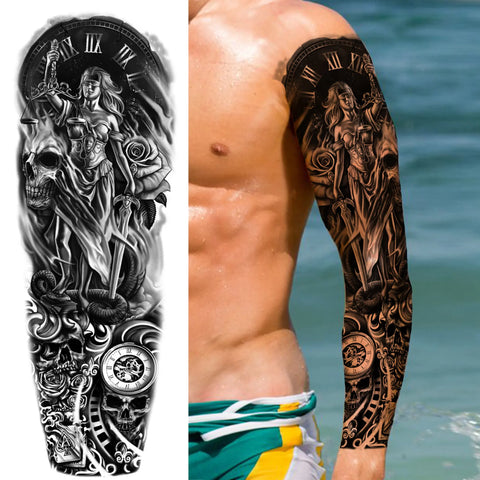 Arm Sleeve Temporary Tattoos
