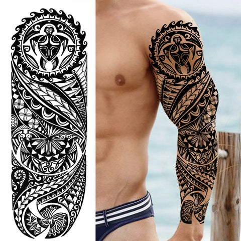 Arm Sleeve Temporary Tattoos
