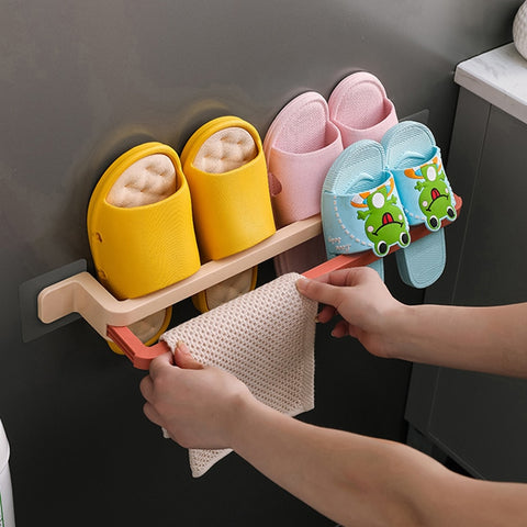 Punch-free Wall-mounted Slipper Hanger