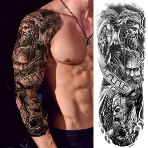 Full Arm Temporary Tattoos