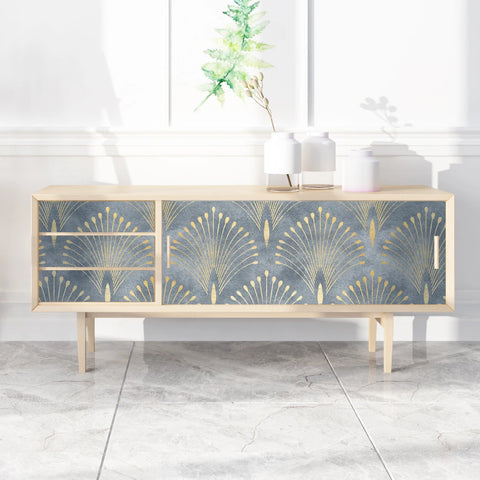 Dark Green Geometric Self Adhesive Wallpaper