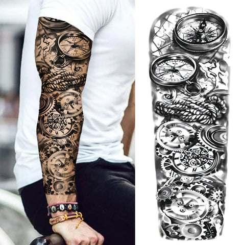 Arm Sleeve Temporary Tattoos