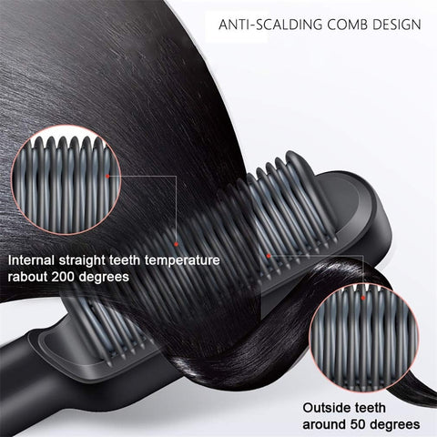 Hot Air Straightening Hair Comb