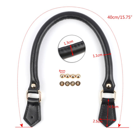 2PCS PU Leather Bag Handle