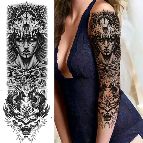 Arm Sleeve Temporary Tattoos