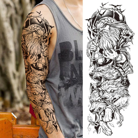 Arm Sleeve Temporary Tattoos