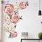 Large Pink Peony Flower Wall Stickers