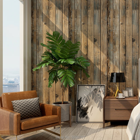 Wood Self-adhesive Wallpaper