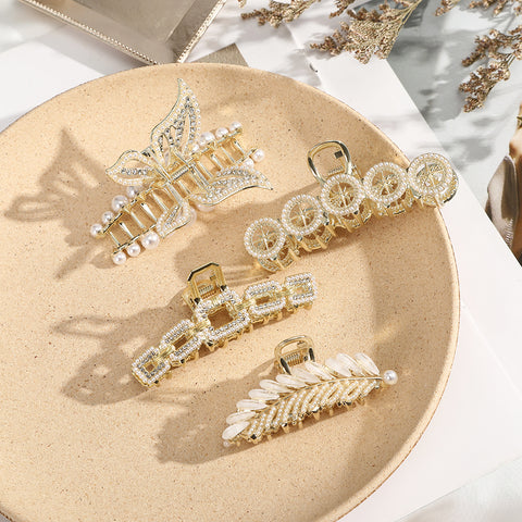 Rhinestone Metal Hair Claw
