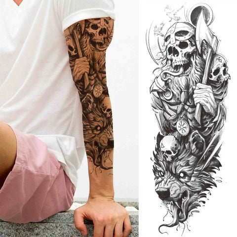 Full Arm Temporary Tattoos